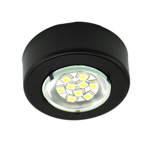 Recessed Or Surface Mounted Puck Light With Snap Off Glass