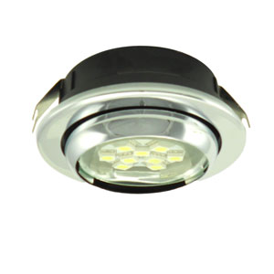 RECESSED OR SURFACE MOUNTED PUCK LIGHT WITH GIMBAL