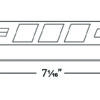3 Outlet Power Bar with 90Â° plug 2 x USB RJ11 Connection – Image 3